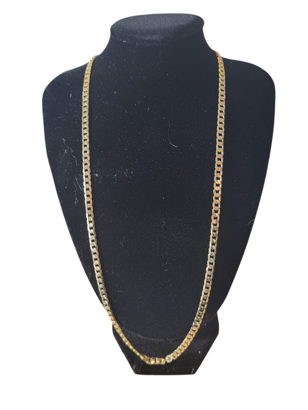 Classic 18K Gold Filled Cuban Link Necklace - Women Jewelry